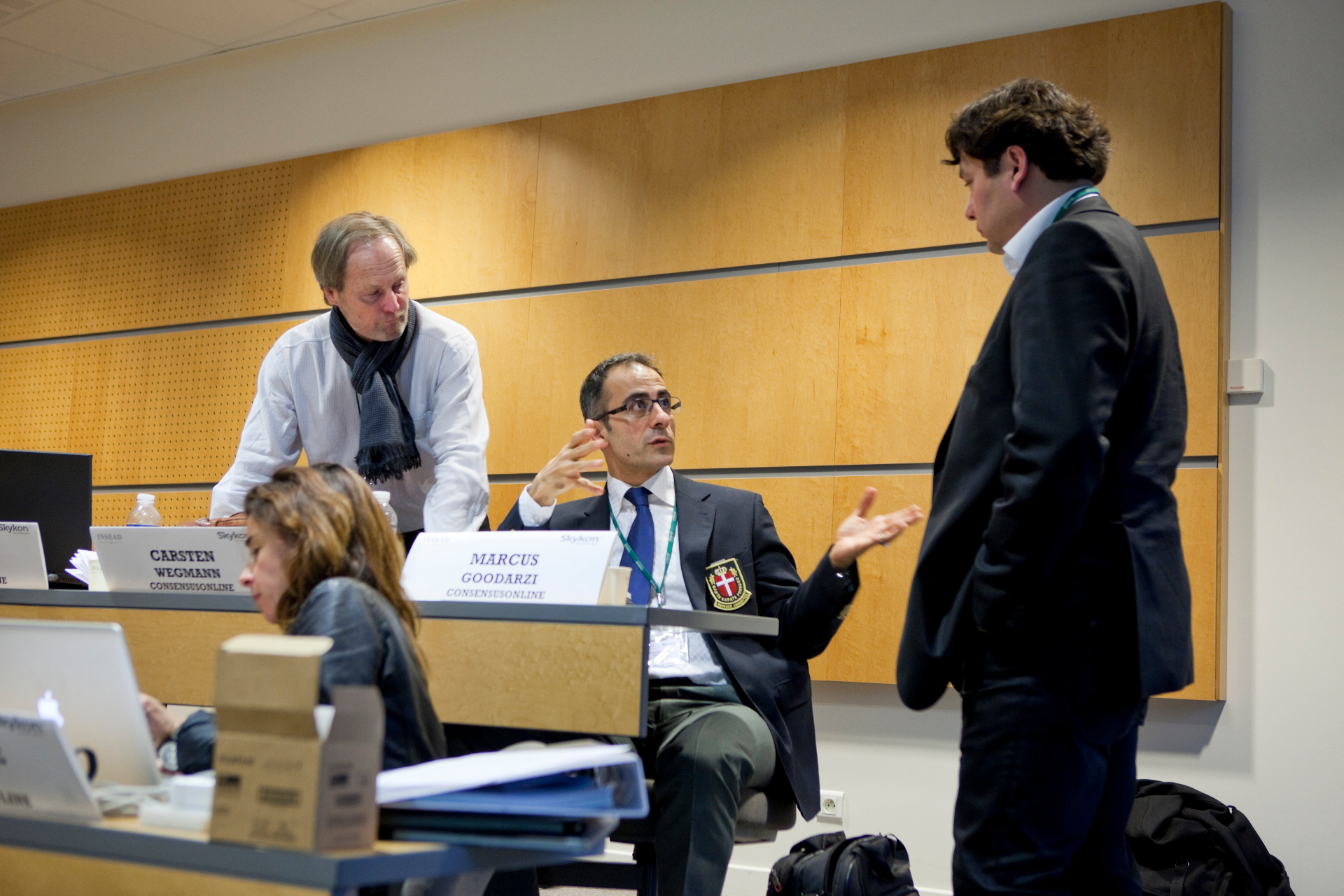 Marcus at INSEAD leadership session